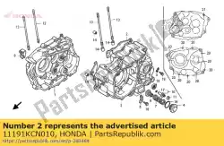 Tutaj możesz zamówić uszczelka, skrzynia korbowa od Honda , z numerem części 11191KCN010: