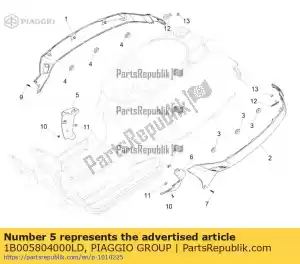 Piaggio Group 1B005804000LD terminale destro spoiler - Il fondo