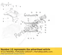 67227800ND, Piaggio Group, ochrona tylna     , Nowy