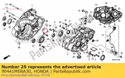 Here you can order the plate, bearing holder from Honda, with part number 90441MENA30: