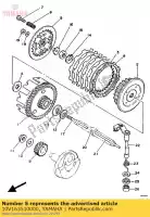 10V163510000, Yamaha, plaat, druk 1 yamaha dt lc 1gl spain 261gl-352s1 tzr 125 1986 1987 1990 1991 1992, Nieuw