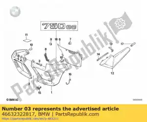 bmw 46632322817 vis à tête cylindrique - m6x16 - La partie au fond