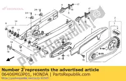 Aquí puede pedir kit de cadena, transmisión (50-16 y 4 de Honda , con el número de pieza 06406MGJP01: