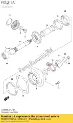 Here you can order the o-ring,d:2. 4,id from Suzuki, with part number 0928025004: