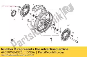 honda 44650MGMD20 sous roue ass., fr. - La partie au fond