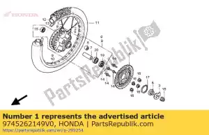 Honda 9745262149V0 conjunto de radios b8x154. - Lado inferior