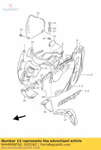 Suzuki 9444908F00 escudo, cwl cove - Lado inferior