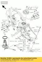 51001029825Q, Kawasaki, tank-comp-fuel, f.s. black kawasaki klx  s t klx250 250 , Nuevo