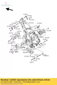 suzuki K110531300 soporte, encendido - Lado inferior