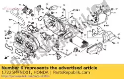 Here you can order the funnel, r. Air cleaner from Honda, with part number 17225MFND01: