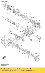 Aqui você pode pedir o conjunto de corrente, unidade (fez 520v0 em Suzuki , com o número da peça 2760044H10112: