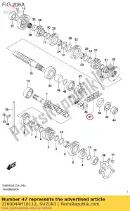 suzuki 2760044H10112 conjunto de corrente, unidade (fez 520v0 - Lado inferior