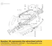 CM259202, Piaggio Group, p?yta spr??ynowa vespa met0000ea met0000ha, metm858e, met0002ha, metm8500, metm858f,  met0002da, met0000da met0002ja;met0000ja 125 150 2016 2017 2018 2019 2020 2021 2022, Nowy