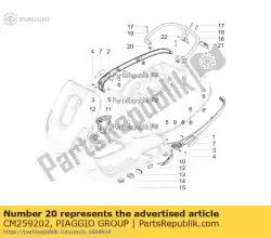 Aqui você pode pedir o prato de mola em Piaggio Group , com o número da peça CM259202: