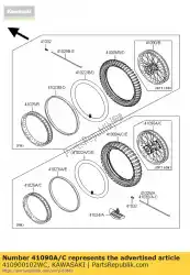 Qui puoi ordinare ruota, rr, 1. 60x14, nero da Kawasaki , con numero parte 410900102WC: