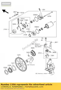 Kawasaki 120R0622 bout-socket - Onderkant