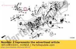 Here you can order the coil comp., ignition from Honda, with part number 30510K33D01: