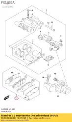 Here you can order the pad set from Suzuki, with part number 6910101810: