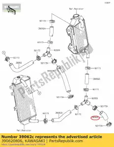 kawasaki 390620806 01 w??-ch?odzenie, fit.-pompa - Dół