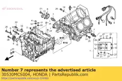 Here you can order the sensor assy., knock from Honda, with part number 30530MCS004: