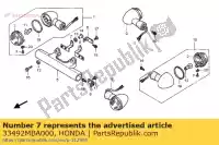 33492MBA000, Honda, stay, r. fr. winker honda vt shadow ace c2 aero c3 c black widow dc vt750c vt750c2 vt1100c3 vt1100c2 1100 750 , New