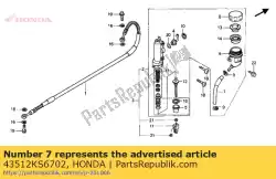 Here you can order the no description available from Honda, with part number 43512KS6702: