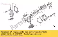 19320KZ4L10, Honda, Braccio comp., valvola a ribalta honda cr 125 2001 2002 2003 2005 2006 2007, Nuovo