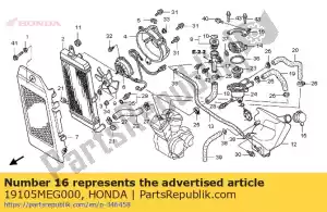 honda 19105MEG000 geen beschrijving beschikbaar op dit moment - Onderkant