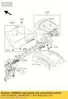 530030005MA, Kawasaki, pelle, sedile posteriore, nero kawasaki vn 2000, Nuovo