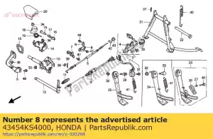 honda 43454KS4000 no hay descripción disponible en este momento - Lado inferior