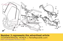 Here you can order the cover,han*nha12m* from Honda, with part number 53205KRJ900ZB: