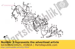 Qui puoi ordinare nessuna descrizione disponibile da Honda , con numero parte 64300MAE000ZC: