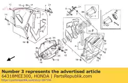 Aquí puede pedir mat a, r. Capucha media de Honda , con el número de pieza 64318MEE300: