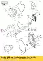 132BC0695, Kawasaki, 01 bullone flangiato piccolo,6x95 kawasaki  900 2018 2019 2020 2021, Nuovo