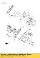 4352142F00, Suzuki, barra, pé frontal suzuki gsx 1400 2002 2003 2004 2005 2006 2007, Novo