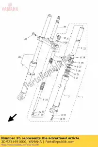 yamaha 3DM231491000 ring, veer boven - Onderkant