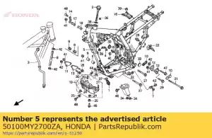 Honda 50100MY2700ZA body comp*nh206m* - Bottom side
