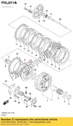 Here you can order the hub,clutch slee from Suzuki, with part number 2141041F00: