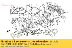 Ici, vous pouvez commander le pas de description disponible pour le moment auprès de Honda , avec le numéro de pièce 64370MEJJ00: