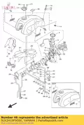 Aquí puede pedir soporte, bote de Yamaha , con el número de pieza 5UX2419F0000: