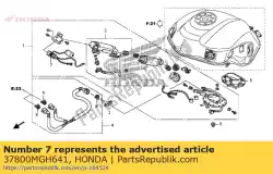 Here you can order the fuel unit assy. From Honda, with part number 37800MGH641: