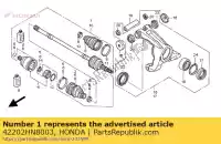 42202HN8003, Honda, coffre, hors-bord honda trx 650 680 2003 2004 2005 2006 2007 2008 2009 2010, Nouveau