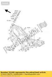 frame-comp, al, zilver zx600-e4 van Kawasaki, met onderdeel nummer 321601389TX, bestel je hier online: