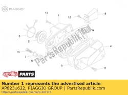 Aprilia AP8231622, Filter housing base, OEM: Aprilia AP8231622