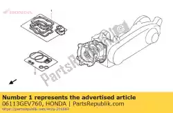 Tutaj możesz zamówić zestaw arkuszy uszczelek a (cz?? Ci sk? Adowe) od Honda , z numerem części 06113GEV760:
