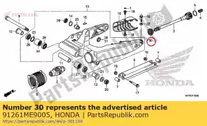 honda 91261ME9005 uszczelka olejowa 27x43x7 - Dół