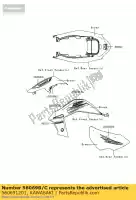 560691201, Kawasaki, patrón, guardabarros fr, rr, rh ksf450 kawasaki kfx 450 2012, Nuevo