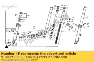 Honda 91308MJ0003 joint torique - La partie au fond