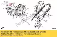 90162MCJ000, Honda, parafuso, flange, 10x55 honda  cbr vfr 600 800 900 2000 2001 2002 2003 2004 2005 2006 2007 2008 2009 2010 2011 2012 2013 2017, Novo