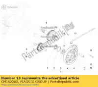 CM162202, Piaggio Group, Conjunto de tubo de respiro da unidade de redução     , Novo